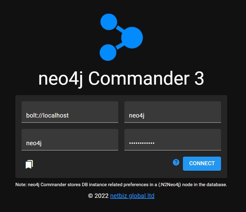 Login screen