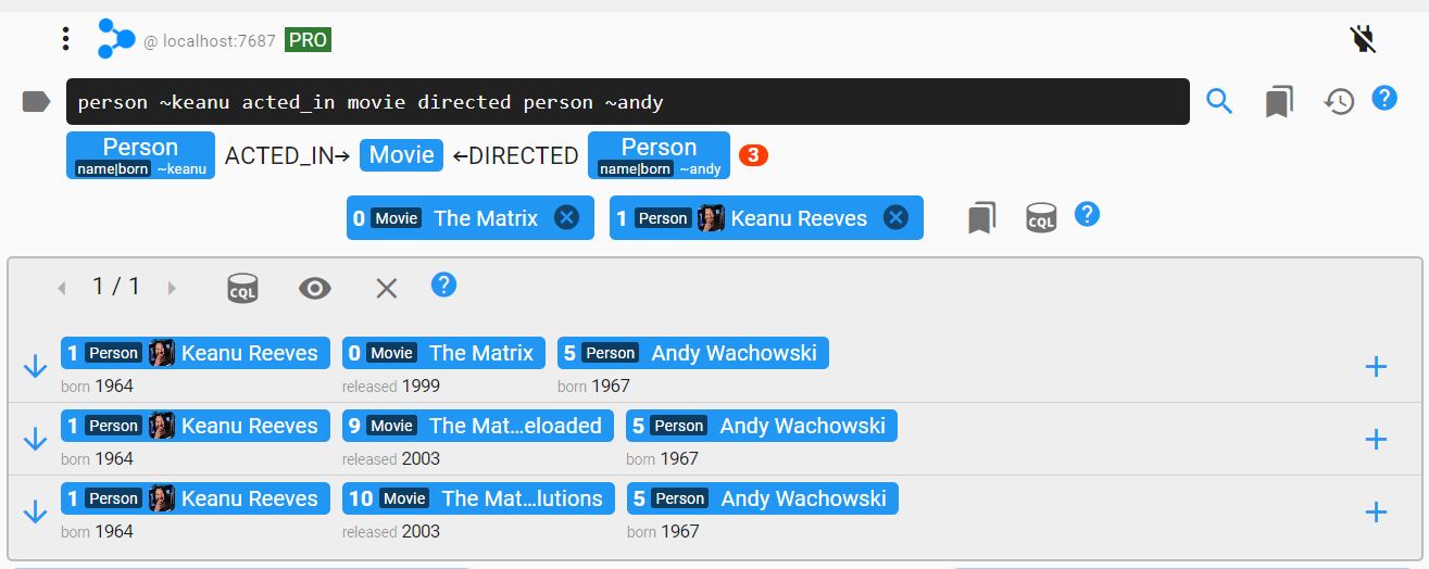 Search Result Example